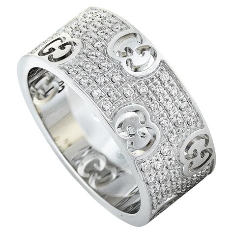 pre-owned gucci stardust ring|Gucci Authentic Icon Stardust Diamond Band Ring White Gold .